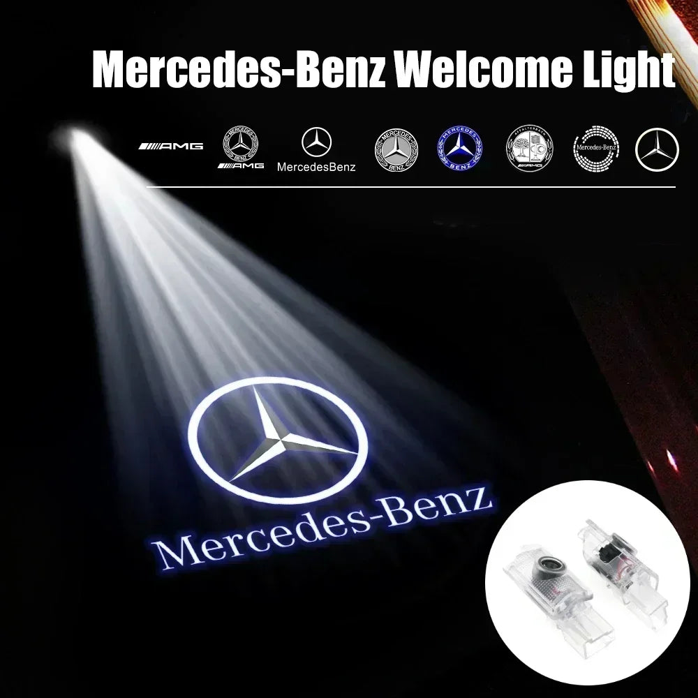LED Laser Projector Welcome Light for Mercedes GL & ML (W164) & R-Class (2007-2017) – Logo Door Light